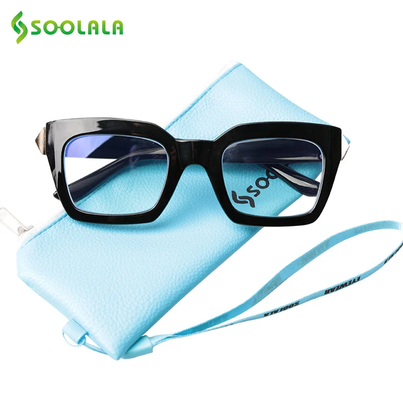 Soolala Womens Reading Glasses Big Frame Glasses Reading Big