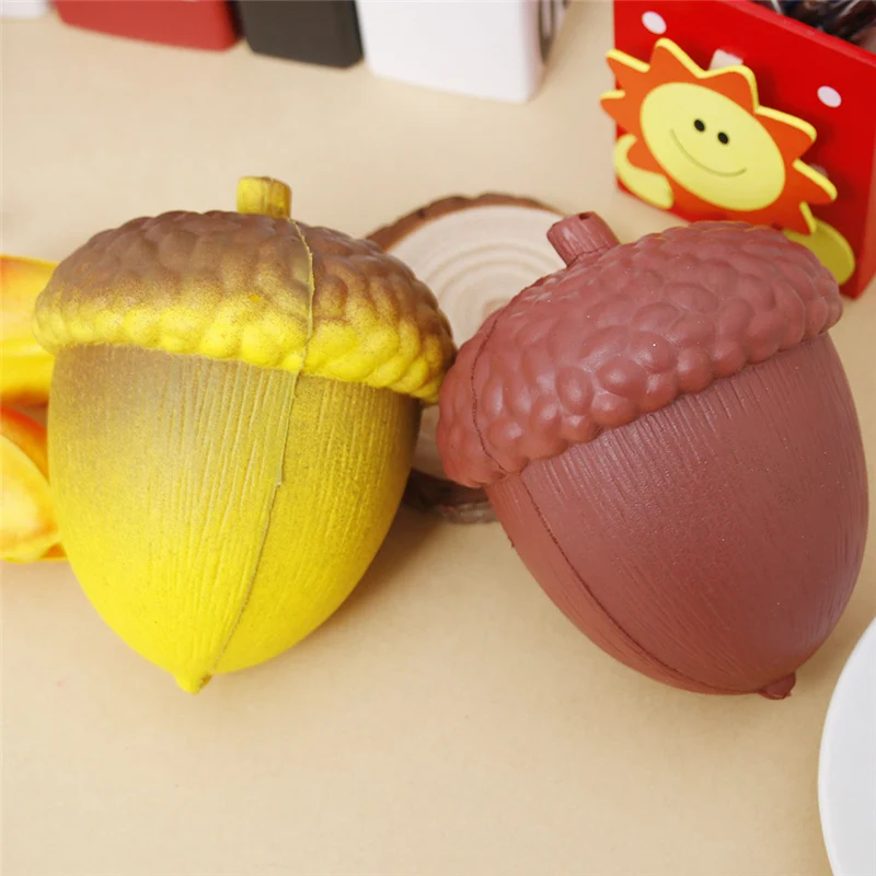 1 Pcs Hazelnut Phone Straps Slow Rising Soft Squeeze Stuffed Toys Phone Decor Charms Mobile Phone Straps Reliever Stress Gift