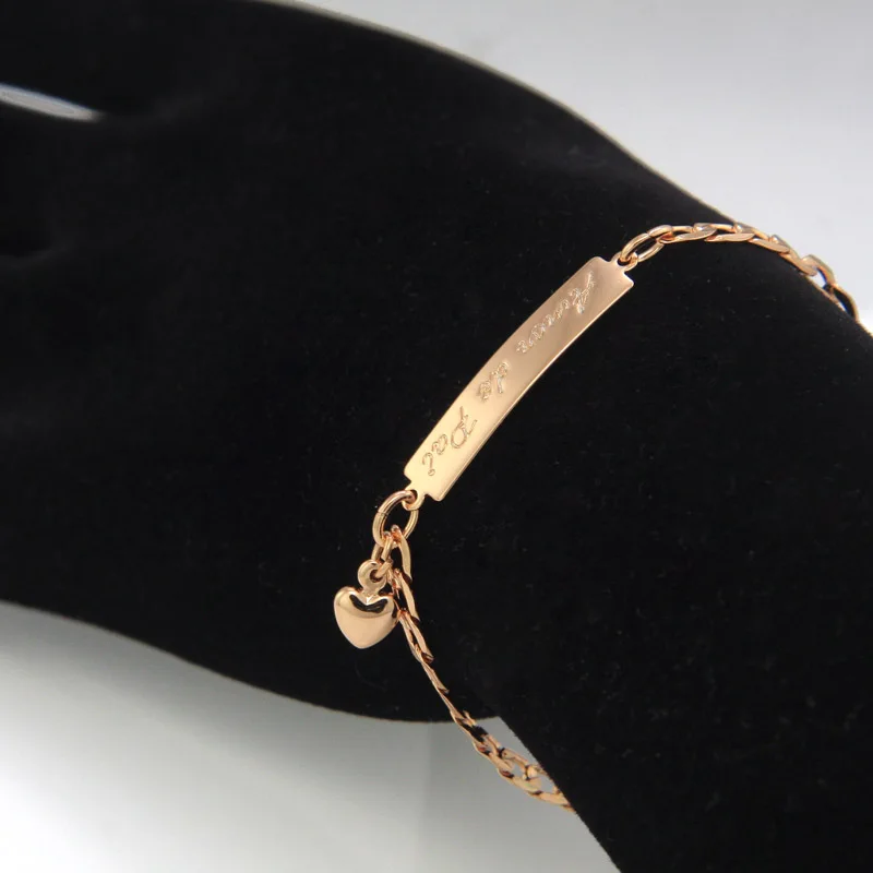BR18-39_08a Amor de Pai kids jewelry baby bracelet gold bebe pulsera armband