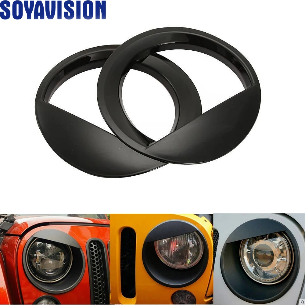 2X Bezels фара Angry Bird Накладка для Jeep Wrangler JK 07 17 прочный|Зеркала и крышки| |