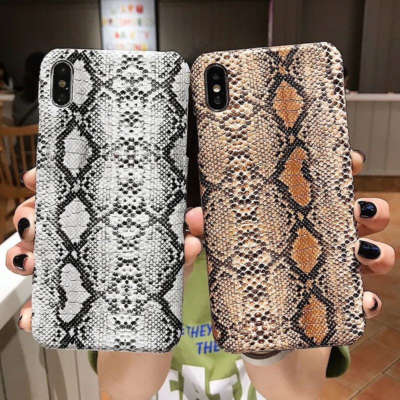 

Retro Snake skin phone case for iphone XS Max Soft TPU Silicone Matte Case for iphone X XR XS 6 6s 7 8 plus Back Cover capa
