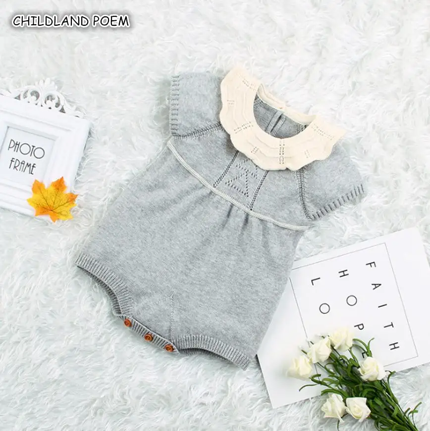 Goedkoop Gebreide Baby Kleding Pasgeboren Baby Meisje Romper Katoen Baby Rompertjes Voor Jongens Meisjes Pasgeboren Baby Jumpsuit Baby Boy Romper