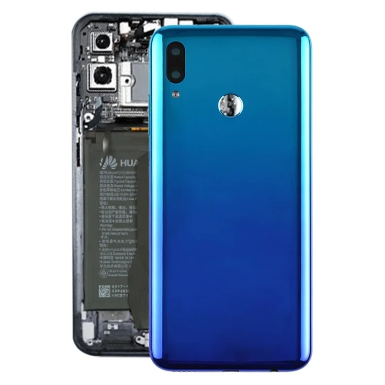 Высокое качество батарея задняя крышка с объективом камеры для huawei P Smart - Цвет: Синий