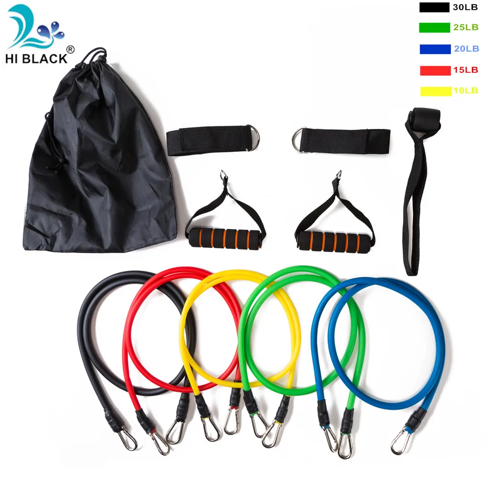 

11Pcs/Set Resistance Bands Workout Exercise Training Tube Pull Rope Rubber Expander Elastic Bands For Fitness