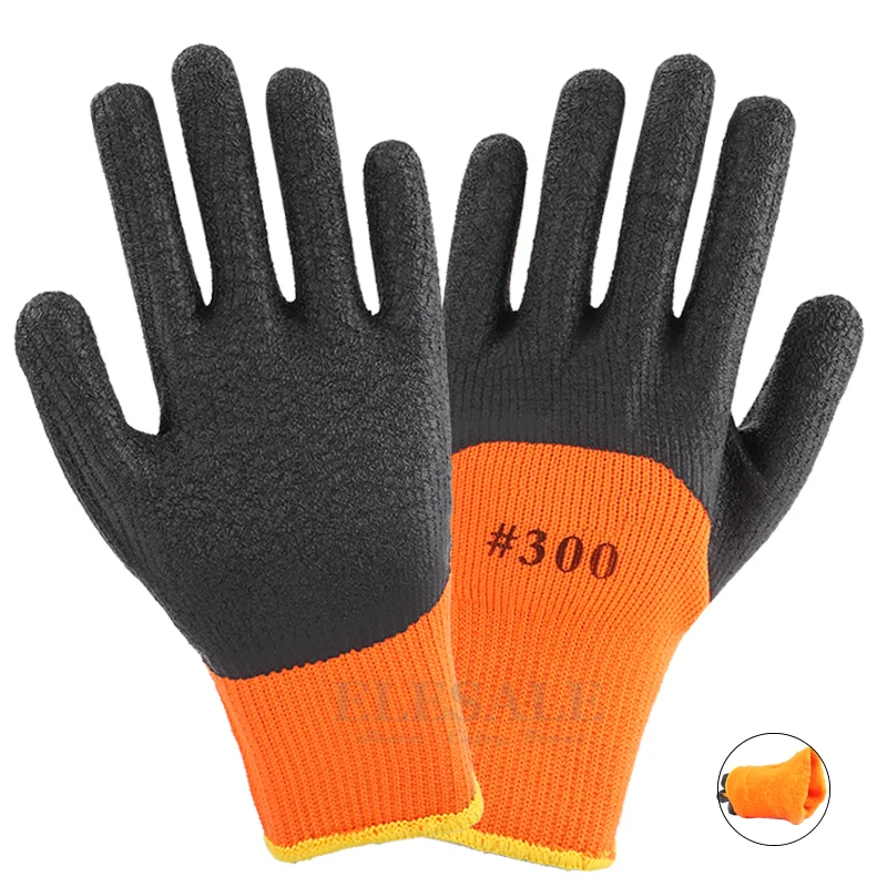 New 10-Pairs Winter Waterproof Work Safety Thermal Gloves Anti-Slip Latex Rubber For Garden Worker Builder Hands Protection New 10-Pairs Winter Waterproof Work Safety Thermal Gloves Anti-Slip Latex Rubber For Garden Worker Builder Hands Protection
