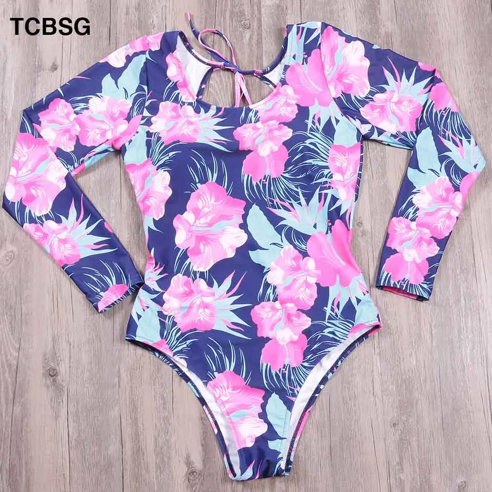 

TCBSG 2019 Sexy Backless Floral Swimwear Women One Piece Swimsuit Female Flowers Bathing Suit Ruffle Monokini Falbala Bodysuit