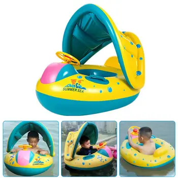 

Inflatable Baby Kids Swimming Ring Summer Swimming Pool Swan Swim Float Water Fun Pool Toys Swim Ring Seat Boat Sport for 3-6Y