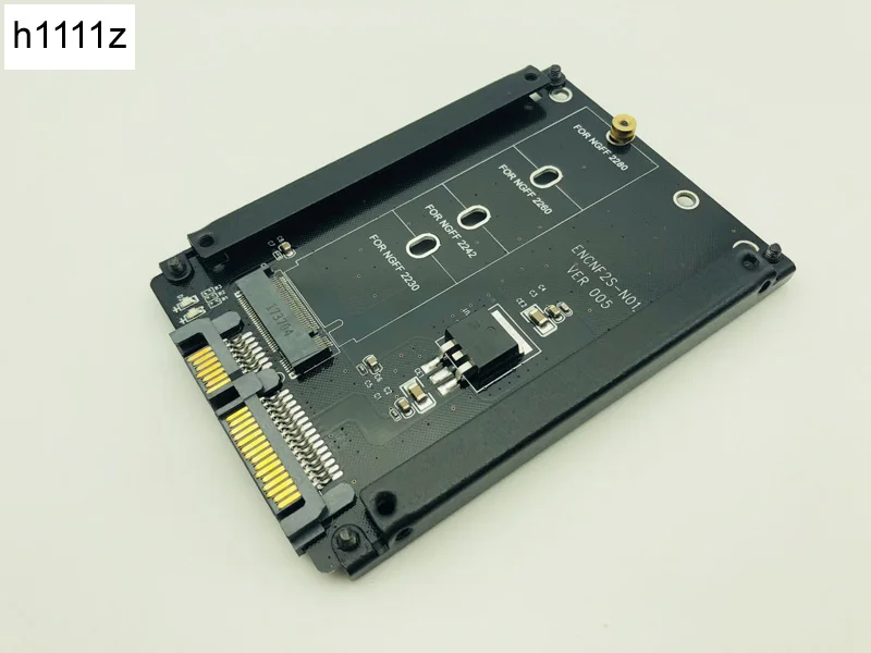 New Black Metal Case B+M key M.2 NGFF SSD to 2.5 SATA 3.0 6Gb Adapter Convert Card with Enclosure Socket m2 NGFF to SATA Adapter New Black Metal Case B+M key M.2 NGFF SSD to 2.5 SATA 3.0 6Gb Adapter Convert Card with Enclosure Socket m2 NGFF to SATA Adapter