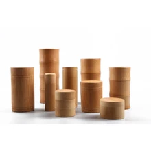 1 шт. бамбуковая коробка для чая портативный Круглый ручной натуральный ящик для хранения чайная колонна путешествия Китай пуэр чай/зеленый хранение чая контейнер Горячий