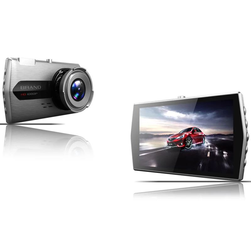 Dual Lens Car DVR Vehicle Camera Full HD 1080P 4 IPS Front+Rear Dash Cam  (16)