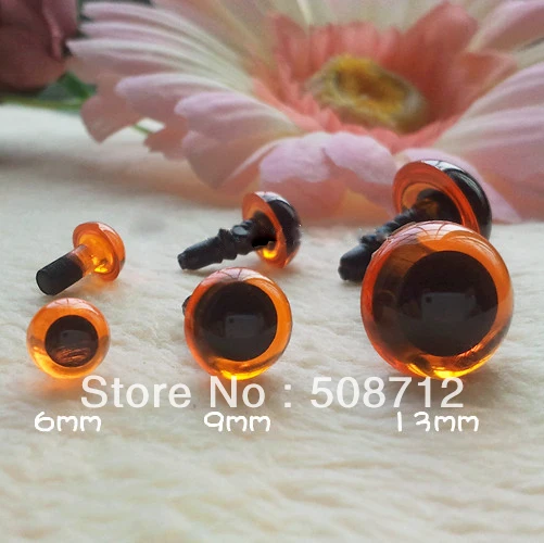

fress ship!!! 120pairs 6mm/9mm/13mm mixed size each size 40 pairs soft toy eyes animal bear sock creature monkey making crafts