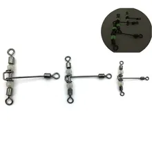 5 шт. светящиеся Т-образные перекрещивающиеся поворотные с жемчужными бусинами рыболовные рыболоврыболовные крючки Разъем 3 способа