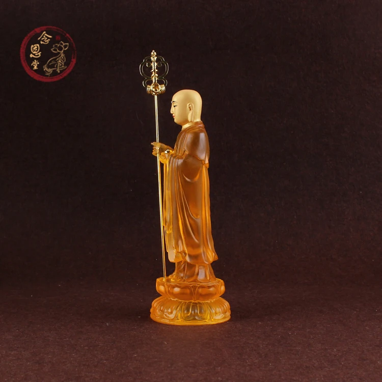 Смола, ручная работа, Ksitigarbha Bodhisattva, небольшие статуи, можно установить Тибет, статуя Будды, статуэтка буддизма