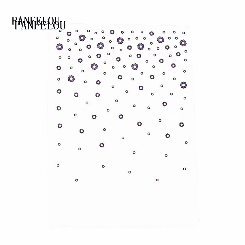 

PANFELOU Scattered raindrops Embossing folders Plastic For Scrapbooking DIY Template Fondant Cake Photo Album Card Making