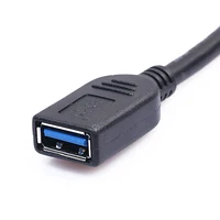 Mayitr Высокое скорость 13 дюймов USB удлинитель Professional USB 3,0 тип мужчин и женщин кабели черный для ПК/тетрадь