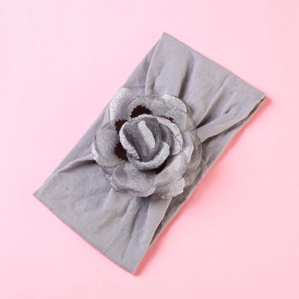 Flower Baby Girls Headwear Cute Infant Toddler Headbands For Girls Photography Props Nylon Headbands Baby Girls Accessories (7)