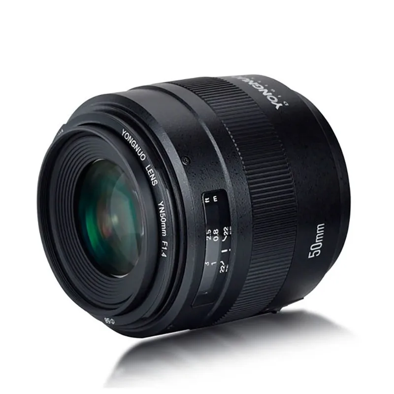 YONGNUO YN50mm F1.4 стандартный объектив с автоматической фокусировкой(AF) и ручной фокусировкой(MF) для камеры Canon с индикатором расстояния фокусировки