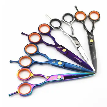 

5.5 inch 2pcs Professional Hair Scissors Cutting Thinning Barber Hairdressing Shears Haircut Razor Flat Teeth Blades