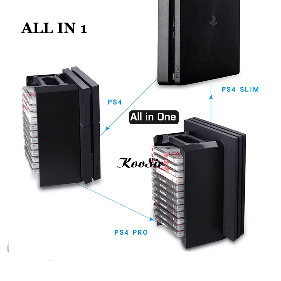 Подставка для хранения консоли PS4/SLIM/PRO игровые диски башня кронштейн PS 4