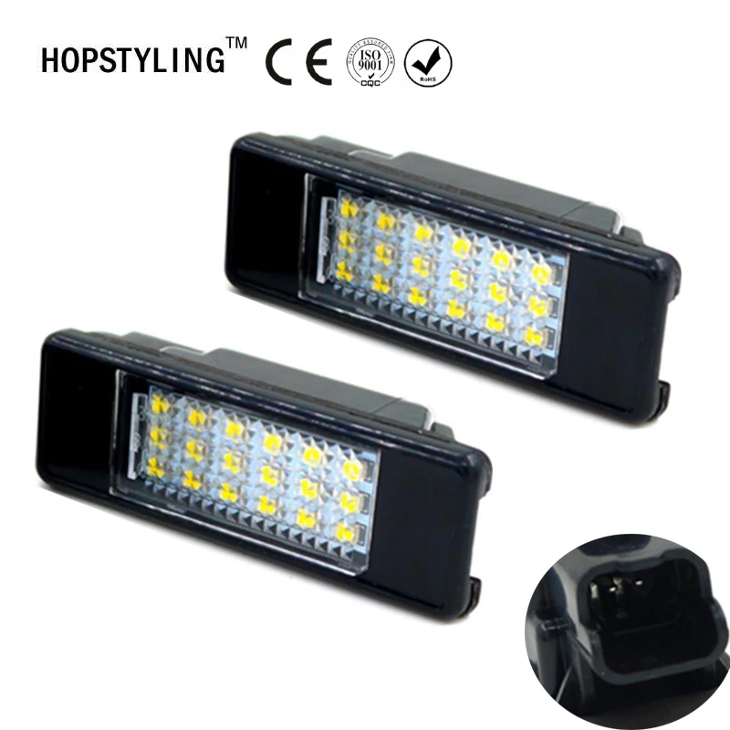 2x Citroen Relay Bright Xenon White 3SMD LED Canbus Number Plate Light Bulbs