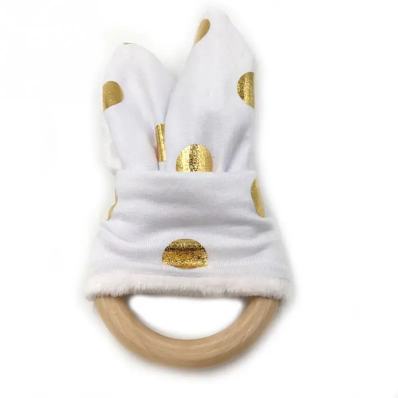 Детское кольцо для прорезывания зубов Chewie безопасный Прорезыватель для зубов деревянный натуральный кролик сенсорная игрушка подарок - Цвет: 10