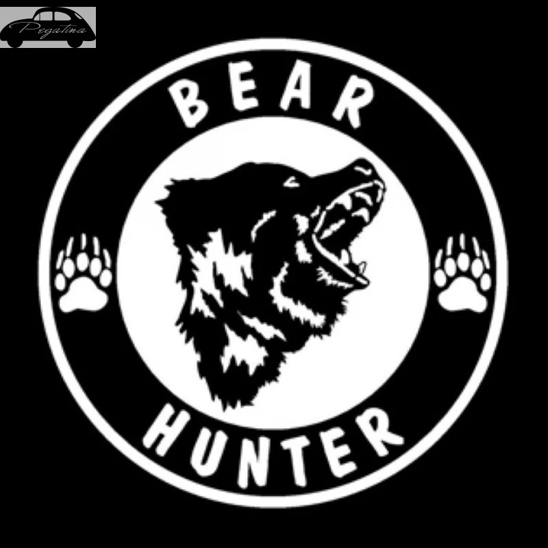 Pegatina Hunt Bear Decal Hunting Club Sticker Hollow Sticker Hunter Car Window Vinyl Decal Funny Poster Motorcycle