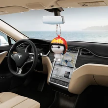 Подвеска для автомобиля, фигурки звезд, 1 шт., украшения, авто аксессуары, мотоциклетный шлем, зеркало заднего вида, подвесное, мультяшное, автомобильное украшение