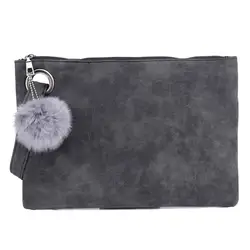 Модная женская сумка для волос, однотонный кожаный кошелек клатч на молнии, сумка для телефона, женская сумка 2019