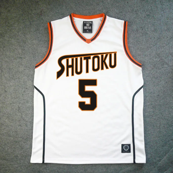 Kuroko no Basuke shutoku #5 Jersey Kimura Shinsuke Cosplay Costume Free Shipping | Тематическая одежда и униформа