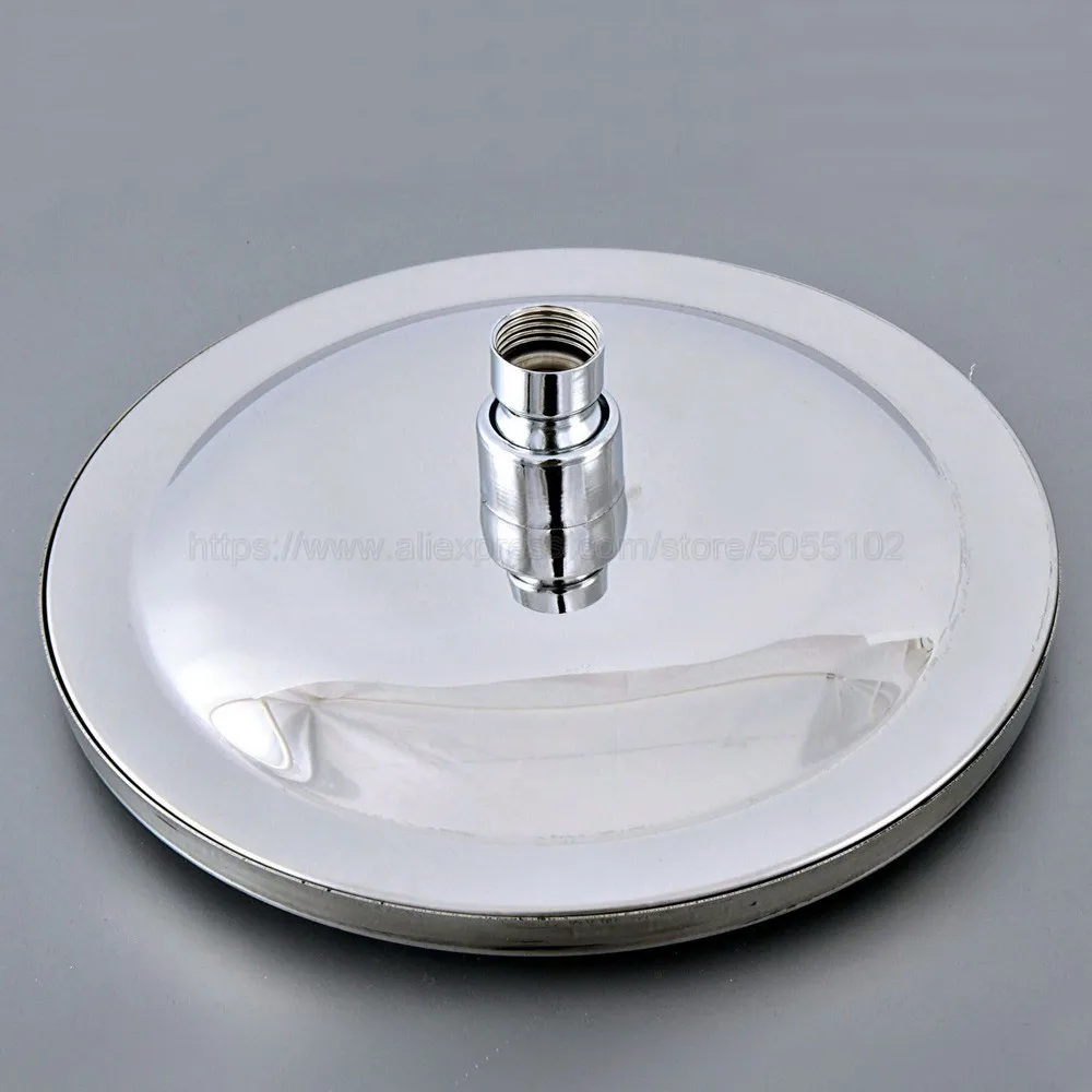 8 inch Round Modern Bathroom Rain Shower Head Polished Chrome Hose Top Shower Sprayer Bathroom Accessaraies zsh238