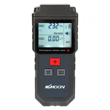 Цифровой ЖК-детектор электромагнитных излучений электромагнитное поле магнитного поля дозиметрический детектор со звуком и световой сигнализацией