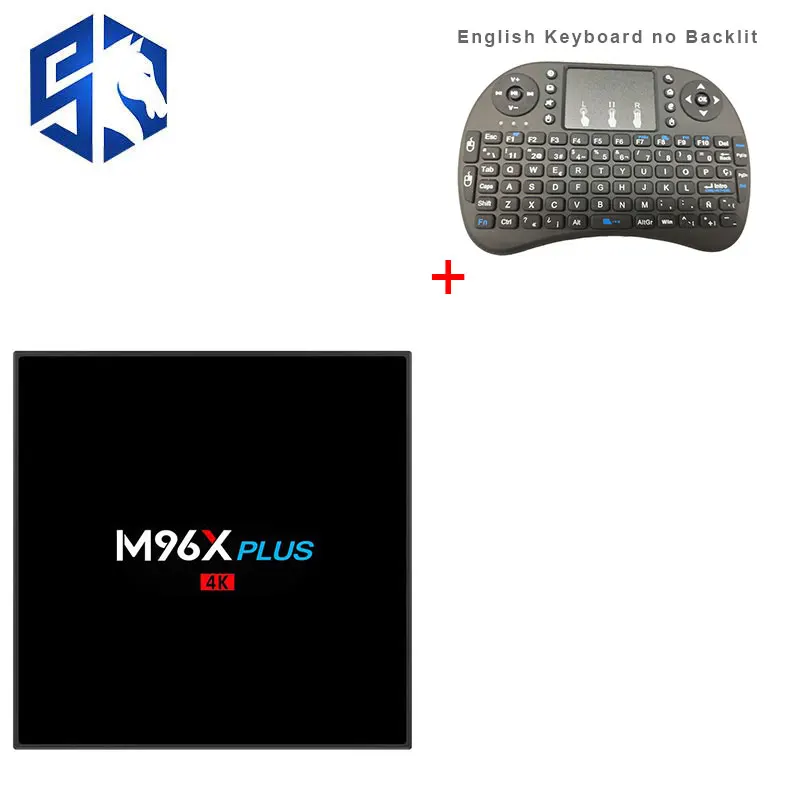 

New S912 M96X PLUS Smart TV Box 2GB 16GB Adroid 7.1 Set TV Box Mini Keyboard 2.4G/5G WiFi 1000Mbps BT4.0 3D IPTV Media Player