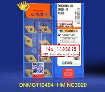 

New 10PCS DNMG110404 - HM NC3020 carbide insert CNC blade inserted in MDJNR/MDPNN/MDQNR applicable to steel