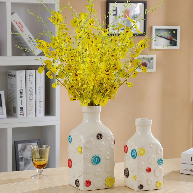 

Европейский сад набор керамических ваз Современное украшение для гостиной, ТВ-кабинета, домашнего интерьера