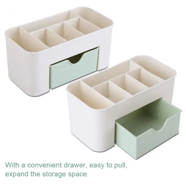 Plastic Storage Box Makeup Organizer Case Drawers Cosmetic Display Storage Organizer Office Sundries Make Up Container Boxes -