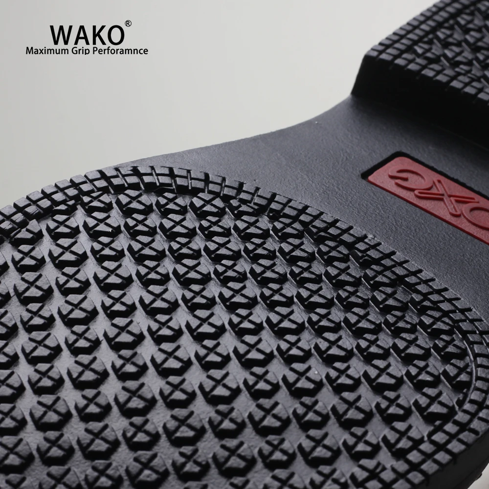 WAKO Men Chef Shoes Black Leather Loafers Non-Slip Kitchen Cook Shoes Anti-Skid Hotel Restaurant Hospital Work Shoes 9552 