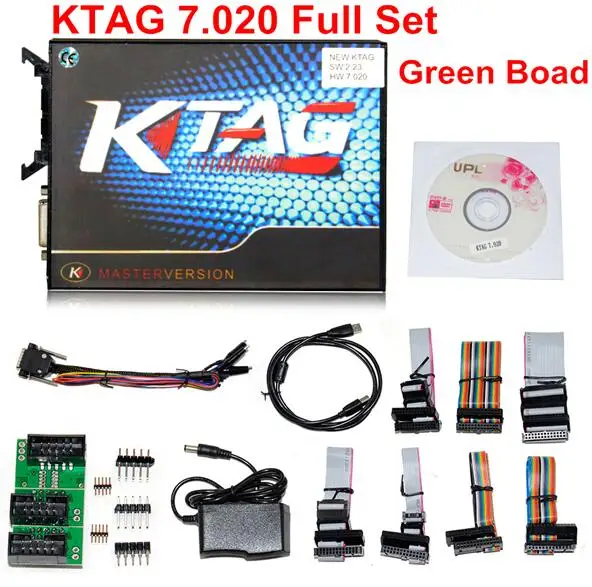 Горячая Ktag V7.020 V2.23 KESS V5.017 V2.23 V2.47 ECU чип Тюнинг инструмент программирования без Tokenss онлайн мастер ЭКЮ программист - Цвет: KTAG 7.020 Green ful