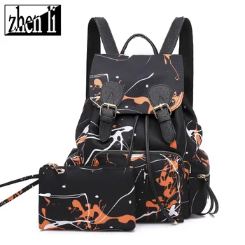 

111718 new hot lady casual travel backpack female nylon bag