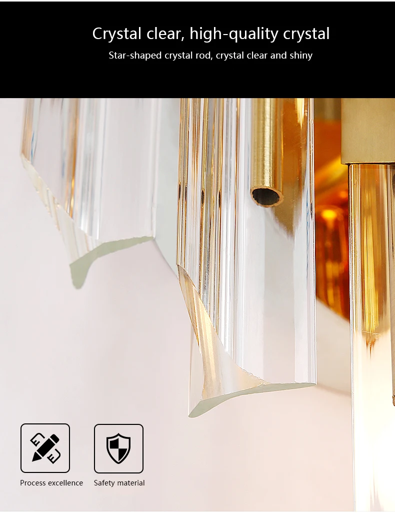 Nordic Wall sconce Lamp Led crystal wall lights9