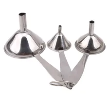 Stainless Steel Mini Kitchen Funnel Wide Mouth Canning Hopper Filter With Handle Kitchen Tool for Transferring Liquid