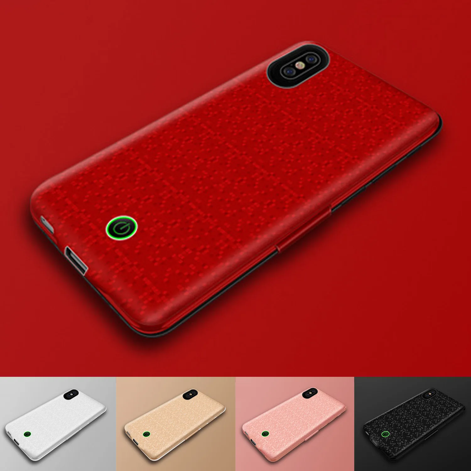 

Besegad 5500Mah External Rechargeable Battery Power Case Backup Power Bank Cover Shell Skin for Apple iPhone X 10 iphonex