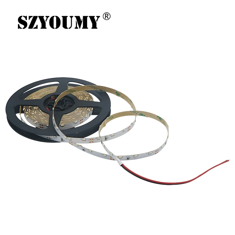 SZYOUMY 2019 новый свет Газа 335 smd боковое излучение водонепроницаемый IP65 DC 12 V 600led 300 Led 5 m 5 мм 8 мм PCB Размеры 3000 K 6500 K