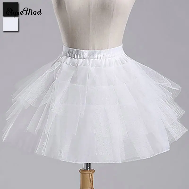 Short Crinoline Half Slip Petticoat - Tutu Style Underskirt For Dresses & Special Occasions