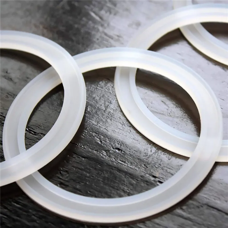 10Pcs Food Grade Silicone Sealing Ring Reusable Airtight O Rings Elasticity Washer Gasket for Leak Proof Storage Mason Jar Lids