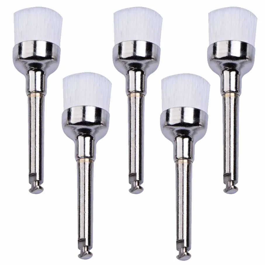 100pc Dental Prophy Polishing Brushes Latch Type Junior Nylon Cup Type