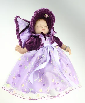 

40cm New Born Baby Dolls Bebe Reborn Menina Children Best Gift Silicone Reborn Baby Dolls for Kids Handmade Princess Bonecas