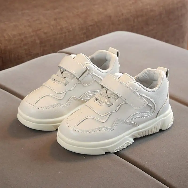 

SKHEK Kids Girls Sport Shoes Running Sneaker 2019 Spring Autumn Children PU Leather Outdoor Toddler Casual Sneakers Boy Trainers