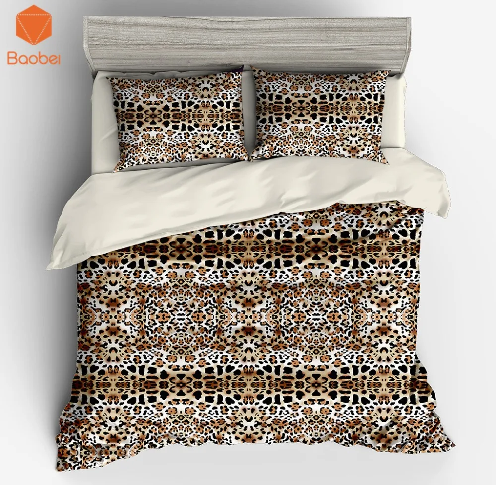 

3/4Pcs 3DSexy leopard print Bedding Set With Pillowcases Duvet Cover Quilt Cover For Adults Queen Twin Sizes Bedspreads Sj267