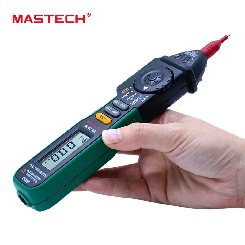 MASTECH ms8212a Ручка Тип Цифровой мультиметр multimetro AC DC Напряжение ток тестер диодов