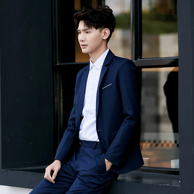 

Suit Suit Men Are Decorating in Korean Edition Young Handsome Groom Wedding Seasons Men's Leisure Suit Business